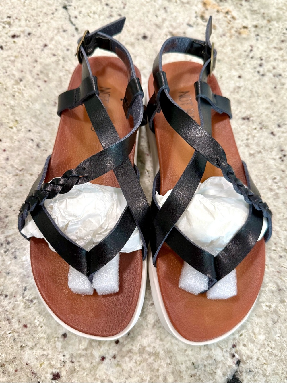 Not Rated "Sela" Black Strappy Women's Sandals NWOT